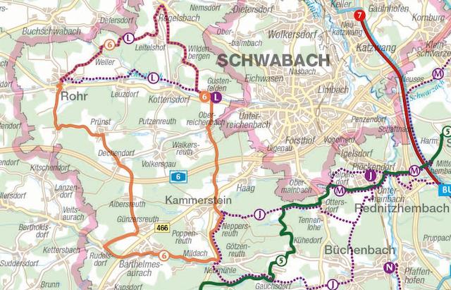 Kartenausschnitt_RadwegHeidenbergSchwabachtal